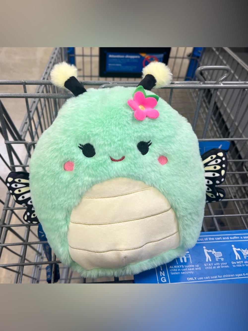 Taysha the Butterfly, a Fuzz-A-Mallow Squishmallow from the 2026 Easter squad
